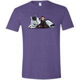 T-Shirts Heather Purple / S Arya and Nymeria Men's Semi-Fitted Softstyle