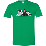 T-Shirts Irish Green / S Arya and Nymeria Men's Semi-Fitted Softstyle
