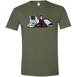 T-Shirts Military Green / S Arya and Nymeria Men's Semi-Fitted Softstyle