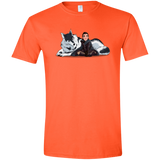 T-Shirts Orange / S Arya and Nymeria Men's Semi-Fitted Softstyle