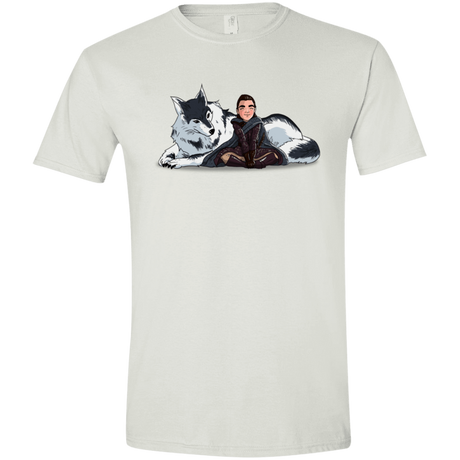 T-Shirts White / X-Small Arya and Nymeria Men's Semi-Fitted Softstyle