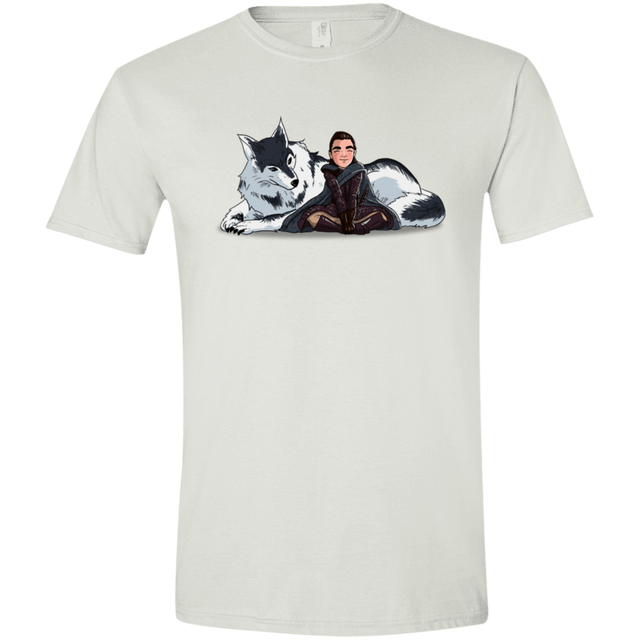T-Shirts White / X-Small Arya and Nymeria Men's Semi-Fitted Softstyle