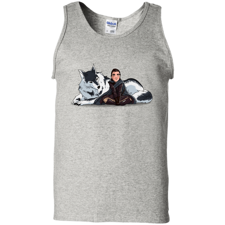 T-Shirts Ash / S Arya and Nymeria Men's Tank Top