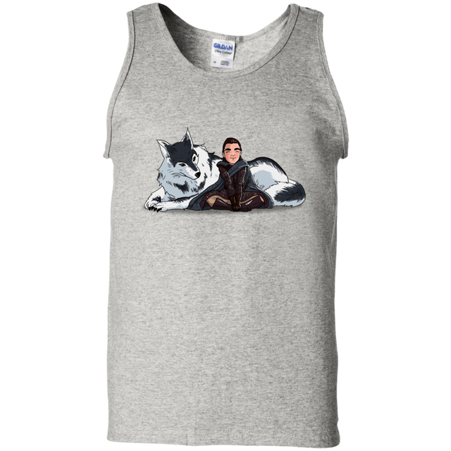 T-Shirts Ash / S Arya and Nymeria Men's Tank Top