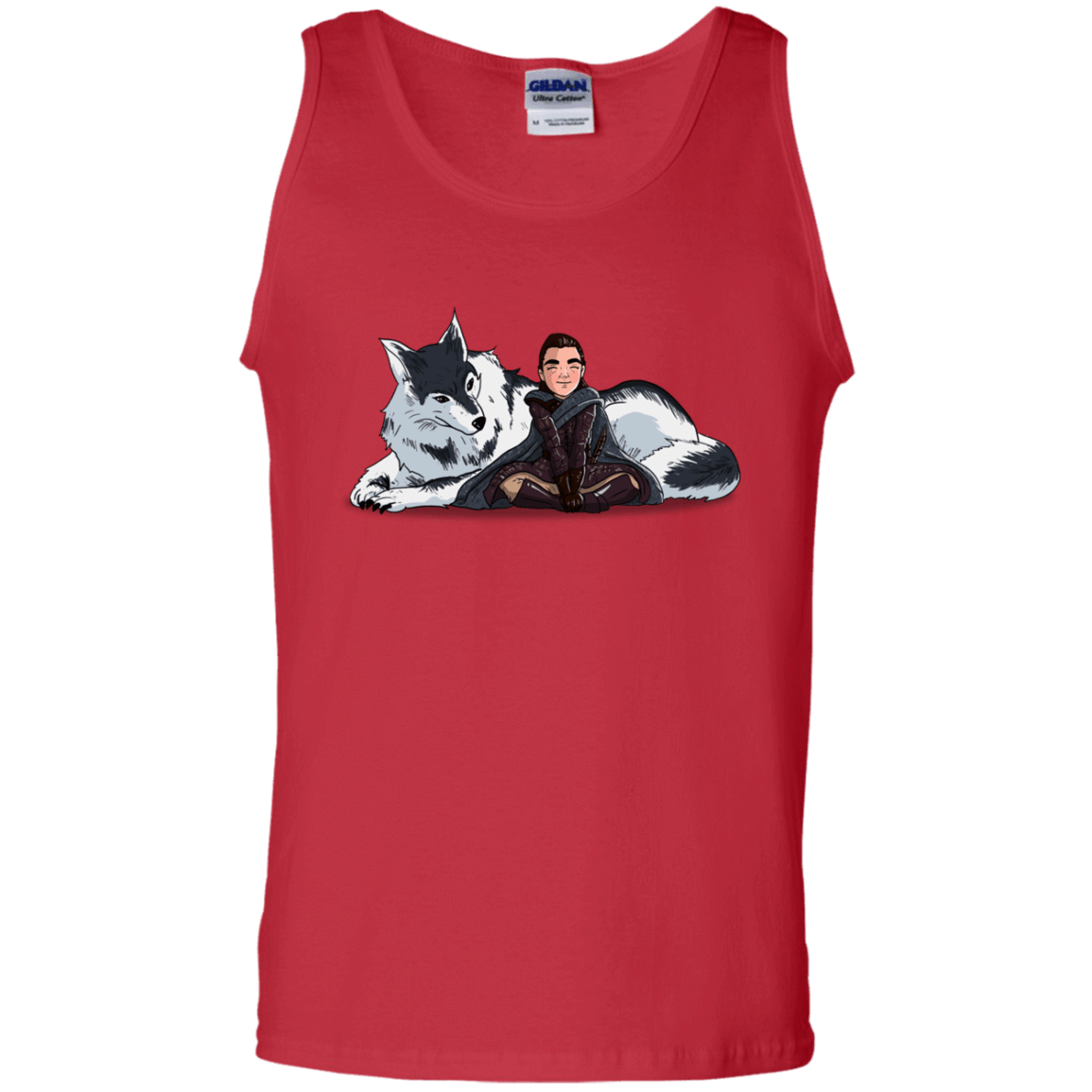 T-Shirts Red / S Arya and Nymeria Men's Tank Top