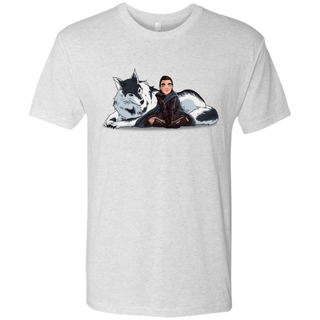 T-Shirts Heather White / S Arya and Nymeria Men's Triblend T-Shirt