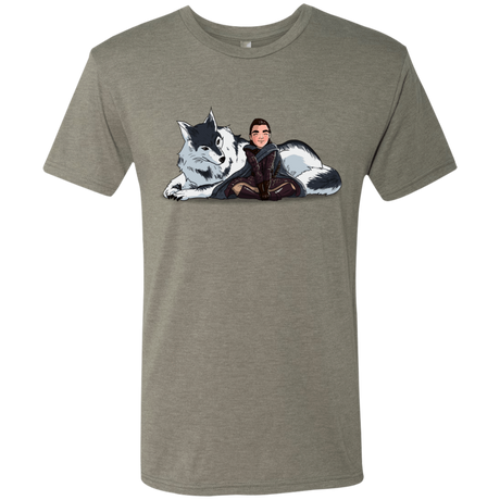 T-Shirts Venetian Grey / S Arya and Nymeria Men's Triblend T-Shirt
