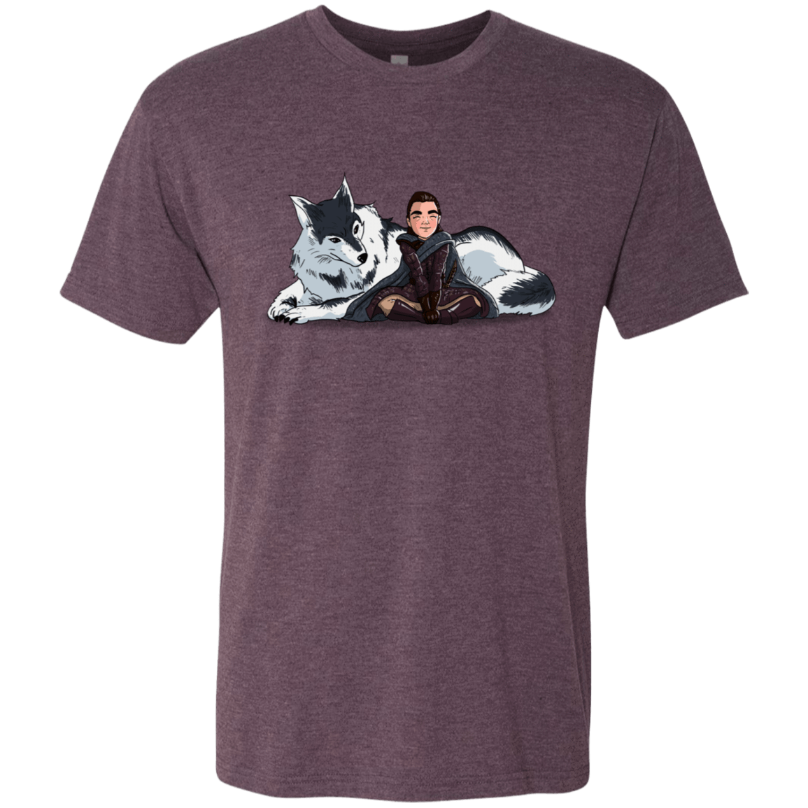 T-Shirts Vintage Purple / S Arya and Nymeria Men's Triblend T-Shirt