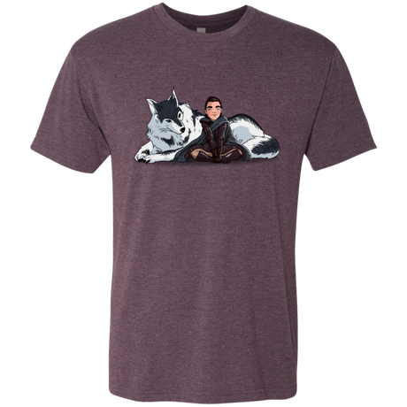 T-Shirts Vintage Purple / S Arya and Nymeria Men's Triblend T-Shirt