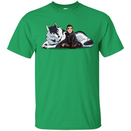T-Shirts Irish Green / S Arya and Nymeria T-Shirt
