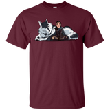 T-Shirts Maroon / S Arya and Nymeria T-Shirt