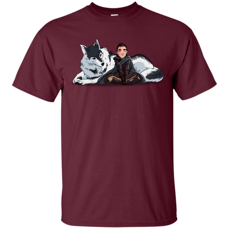 T-Shirts Maroon / S Arya and Nymeria T-Shirt