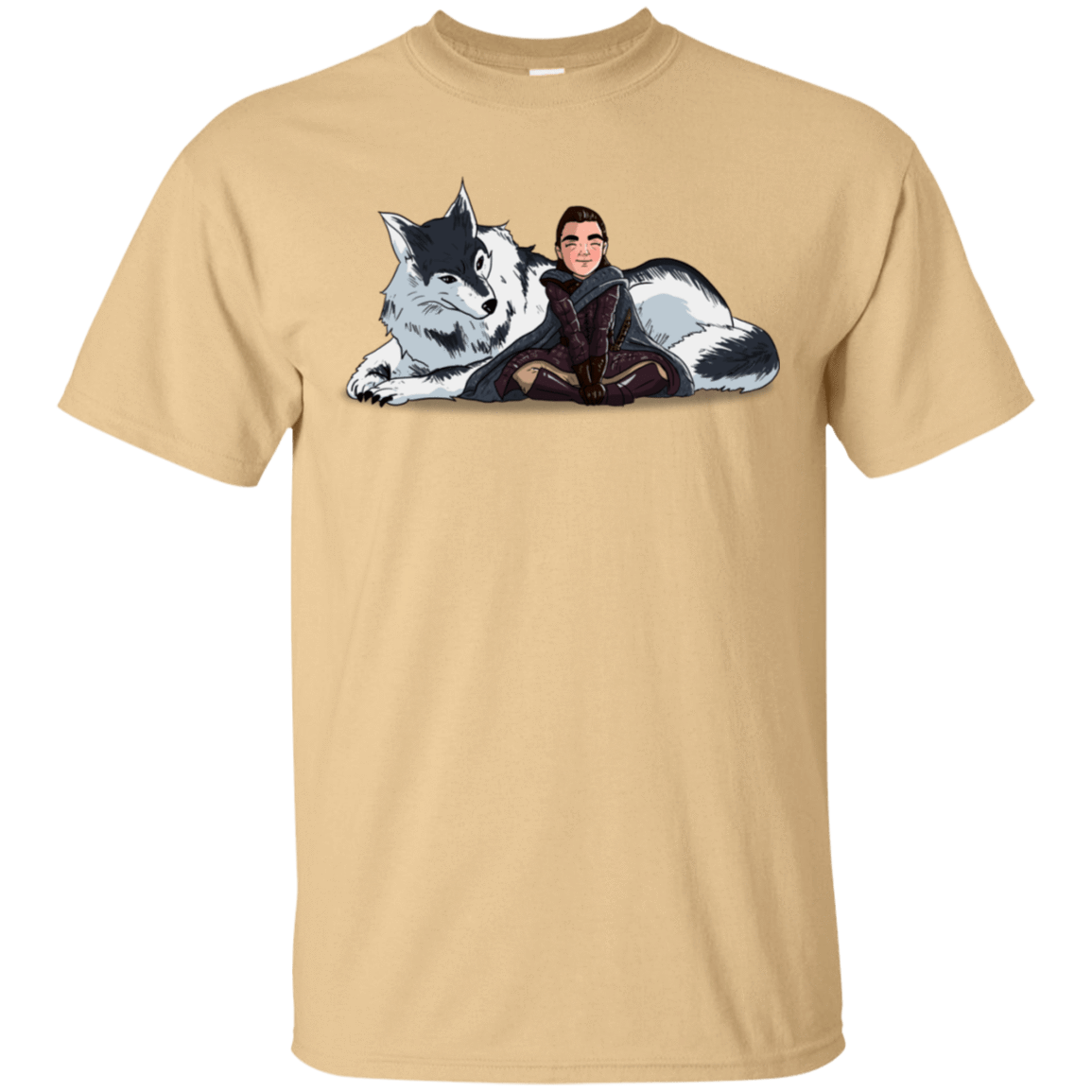 T-Shirts Vegas Gold / S Arya and Nymeria T-Shirt