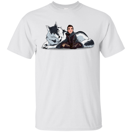 T-Shirts White / S Arya and Nymeria T-Shirt