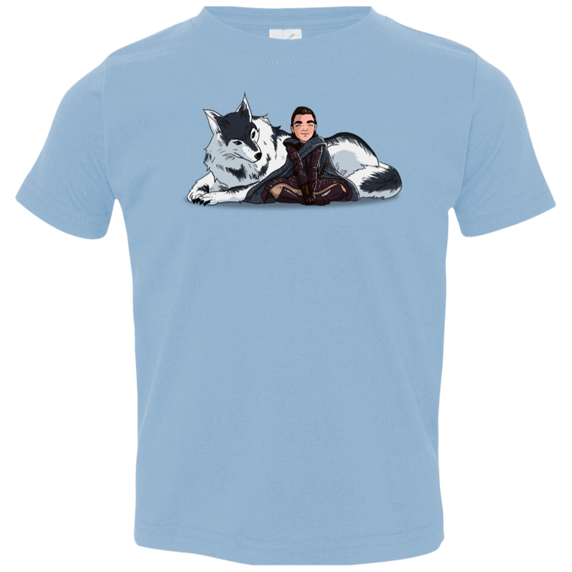 T-Shirts Light Blue / 2T Arya and Nymeria Toddler Premium T-Shirt