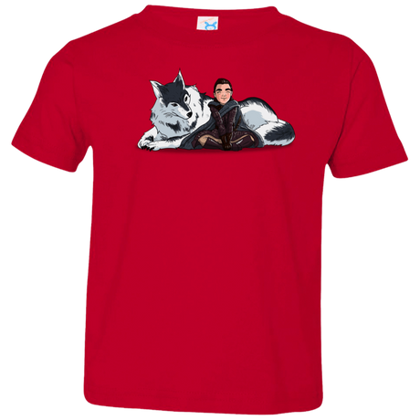 T-Shirts Red / 2T Arya and Nymeria Toddler Premium T-Shirt