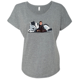 T-Shirts Premium Heather / X-Small Arya and Nymeria Triblend Dolman Sleeve
