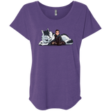 T-Shirts Purple Rush / X-Small Arya and Nymeria Triblend Dolman Sleeve