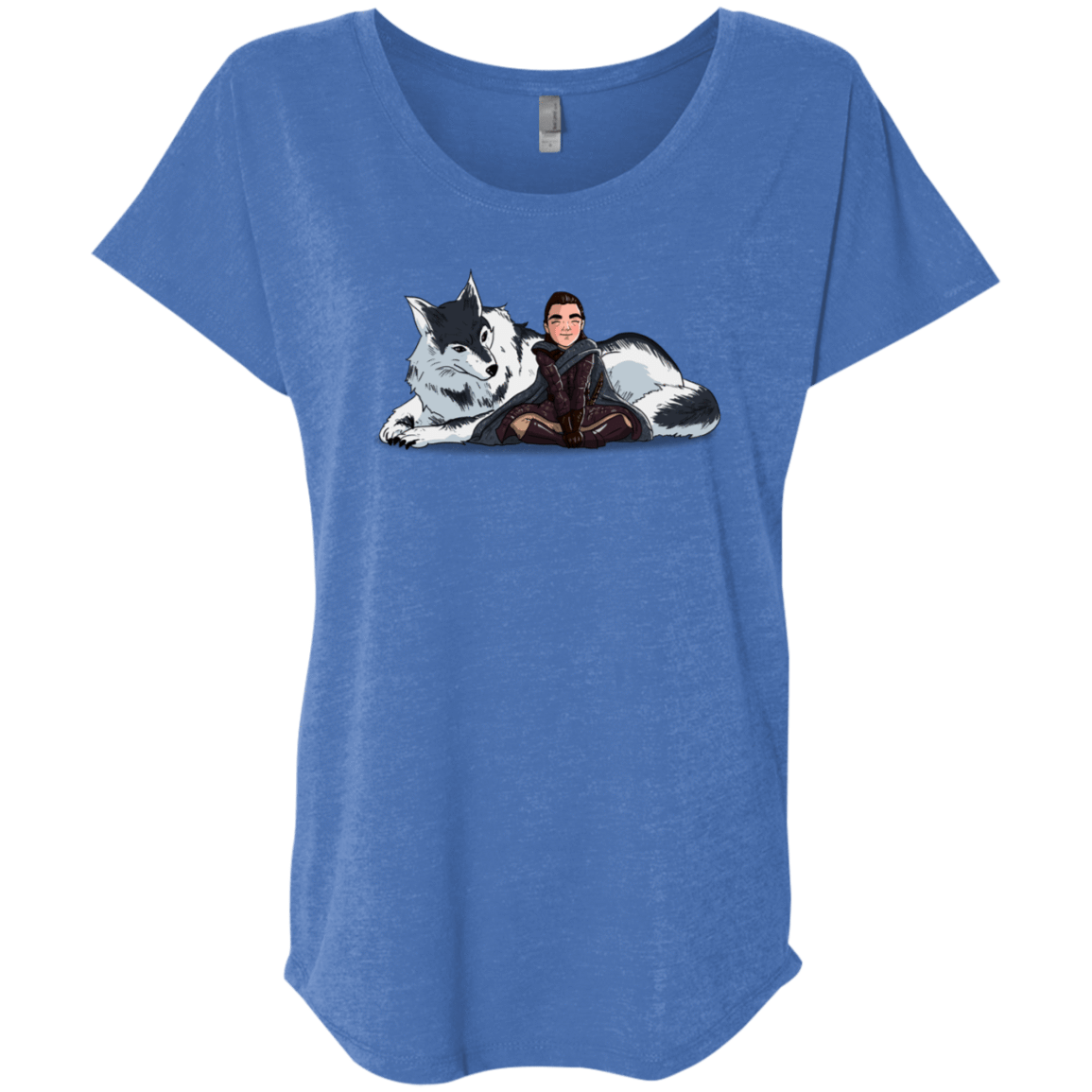 T-Shirts Vintage Royal / X-Small Arya and Nymeria Triblend Dolman Sleeve