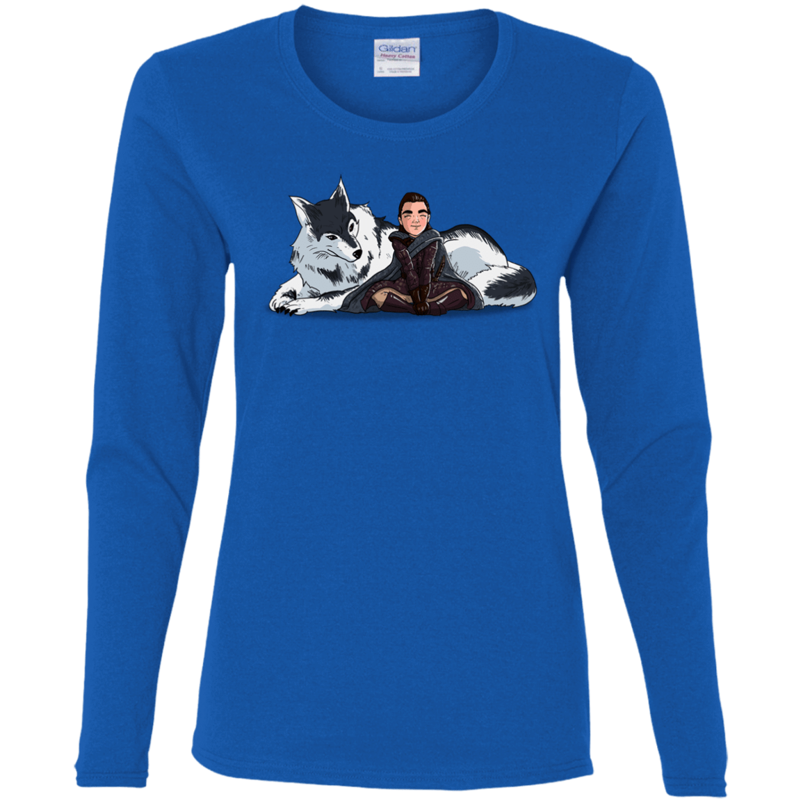 T-Shirts Royal / S Arya and Nymeria Women's Long Sleeve T-Shirt