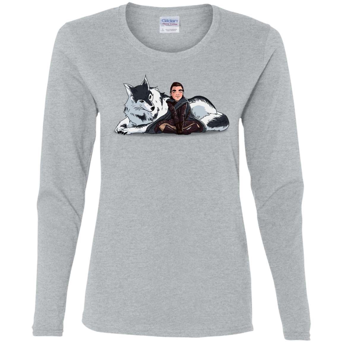 T-Shirts Sport Grey / S Arya and Nymeria Women's Long Sleeve T-Shirt