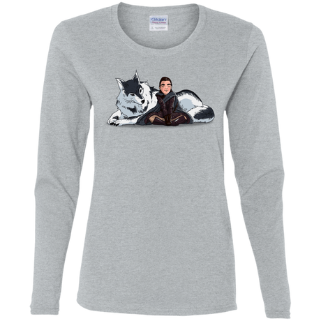 T-Shirts Sport Grey / S Arya and Nymeria Women's Long Sleeve T-Shirt