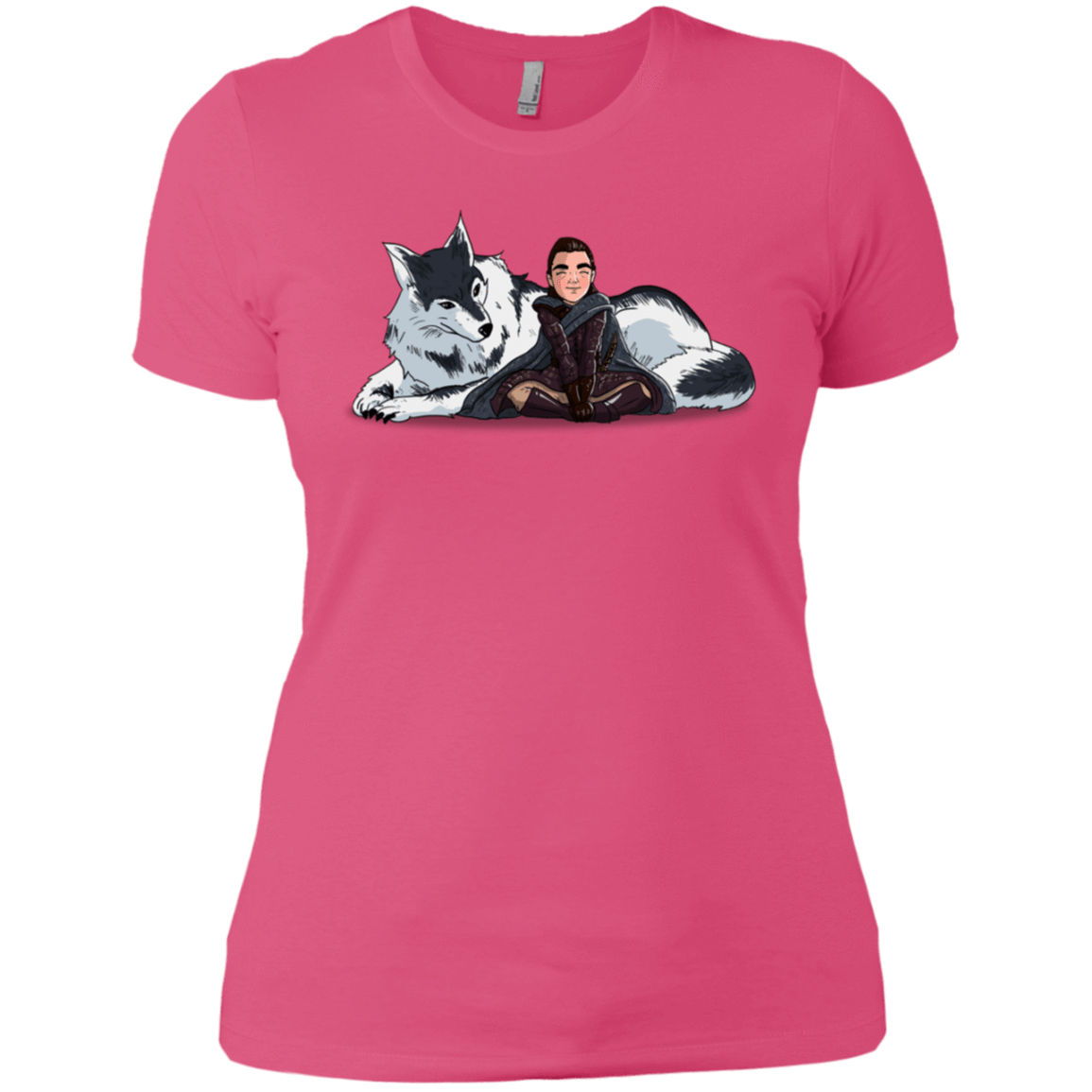 T-Shirts Hot Pink / X-Small Arya and Nymeria Women's Premium T-Shirt