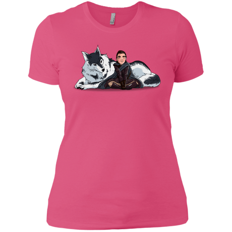 T-Shirts Hot Pink / X-Small Arya and Nymeria Women's Premium T-Shirt