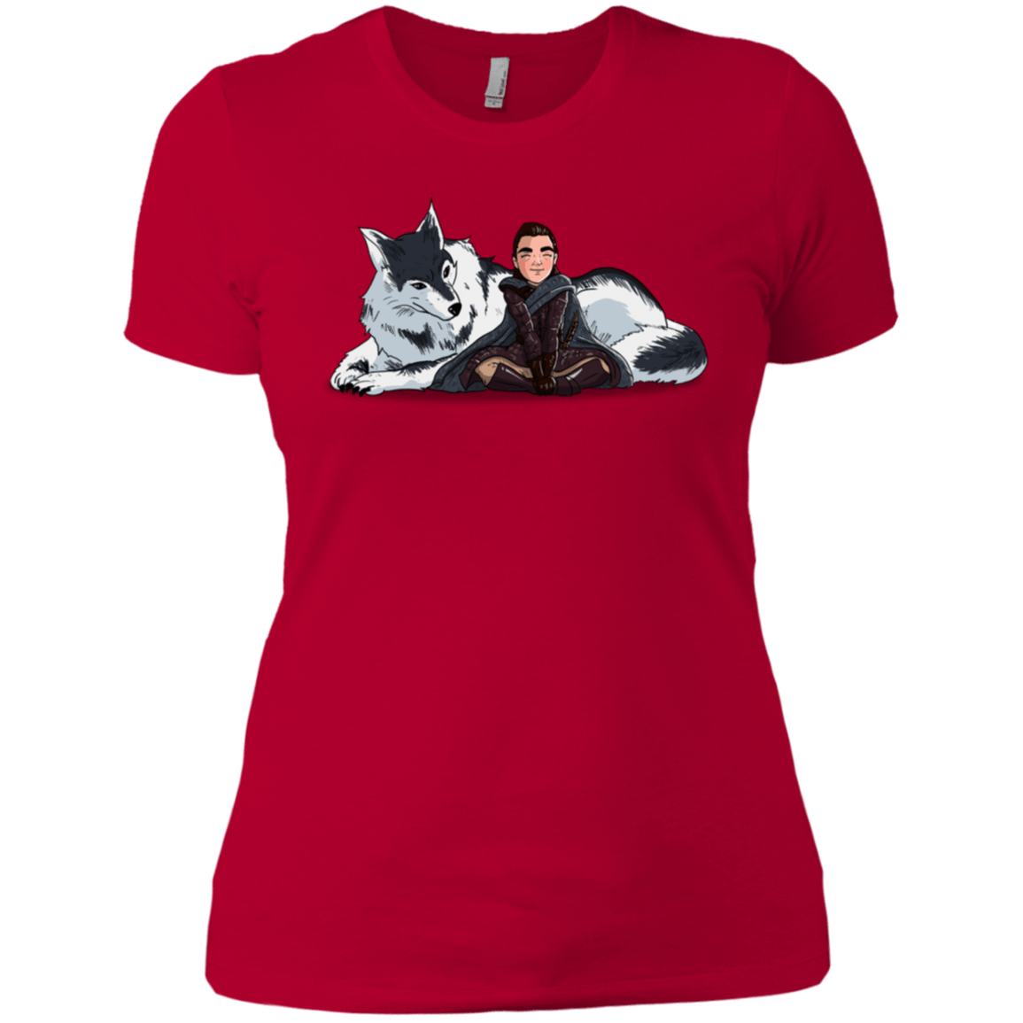T-Shirts Red / X-Small Arya and Nymeria Women's Premium T-Shirt