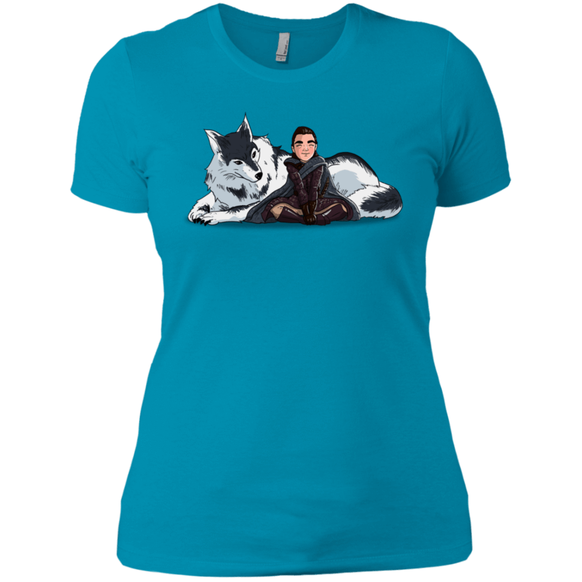 T-Shirts Turquoise / X-Small Arya and Nymeria Women's Premium T-Shirt