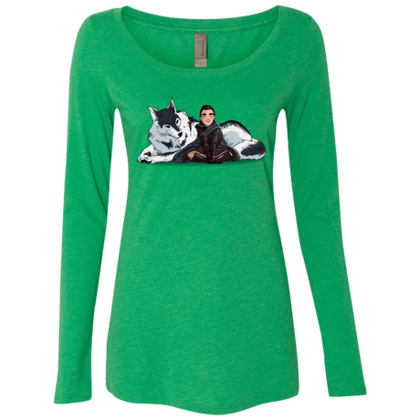 T-Shirts Envy / S Arya and Nymeria Women's Triblend Long Sleeve Shirt