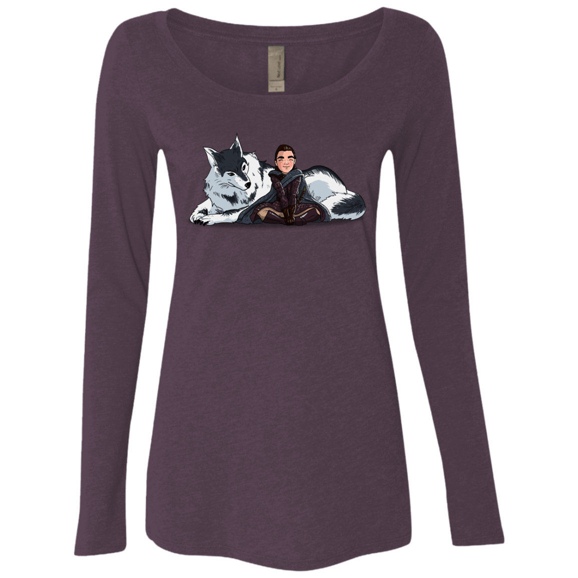 T-Shirts Vintage Purple / S Arya and Nymeria Women's Triblend Long Sleeve Shirt