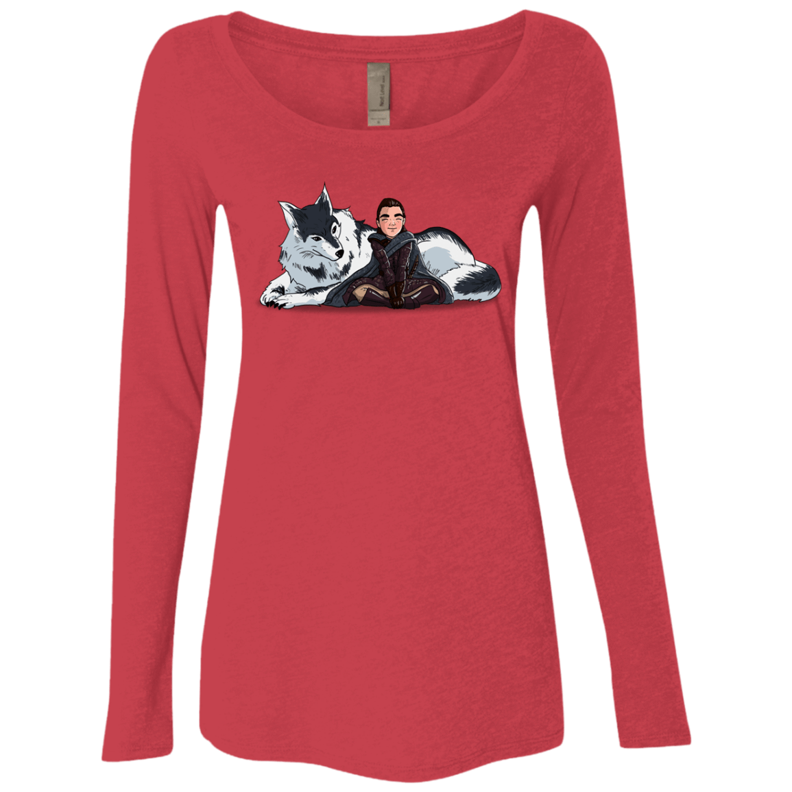 T-Shirts Vintage Red / S Arya and Nymeria Women's Triblend Long Sleeve Shirt