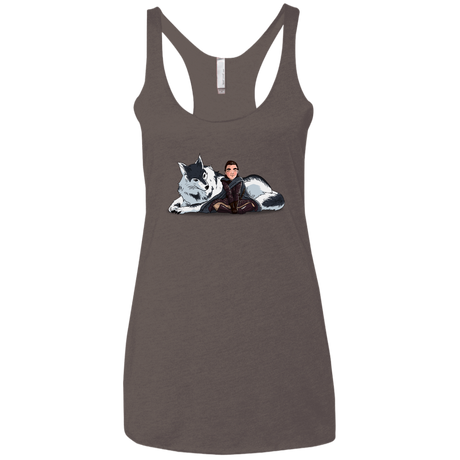 T-Shirts Macchiato / X-Small Arya and Nymeria Women's Triblend Racerback Tank