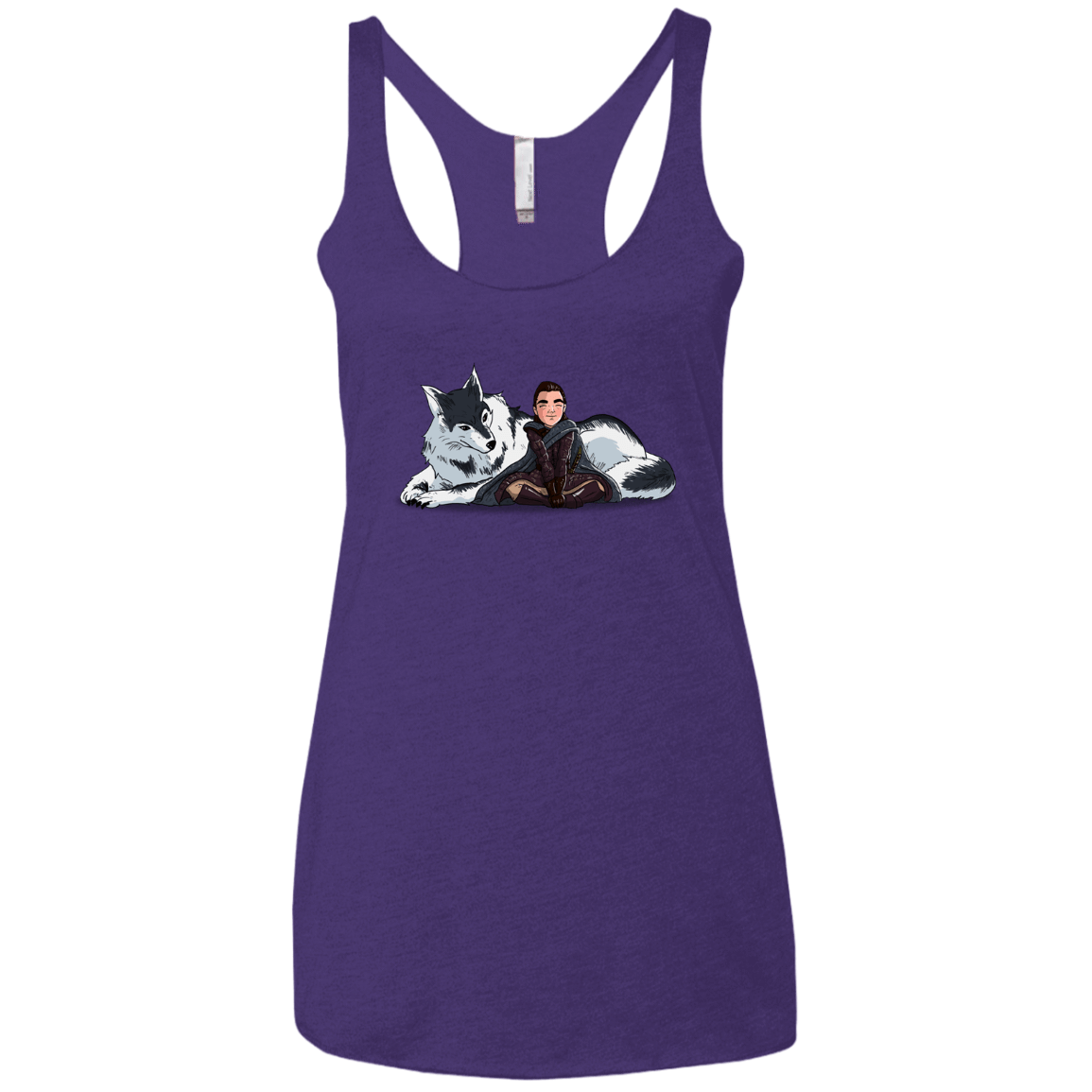 T-Shirts Purple Rush / X-Small Arya and Nymeria Women's Triblend Racerback Tank