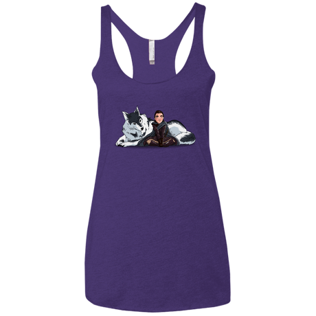 T-Shirts Purple Rush / X-Small Arya and Nymeria Women's Triblend Racerback Tank