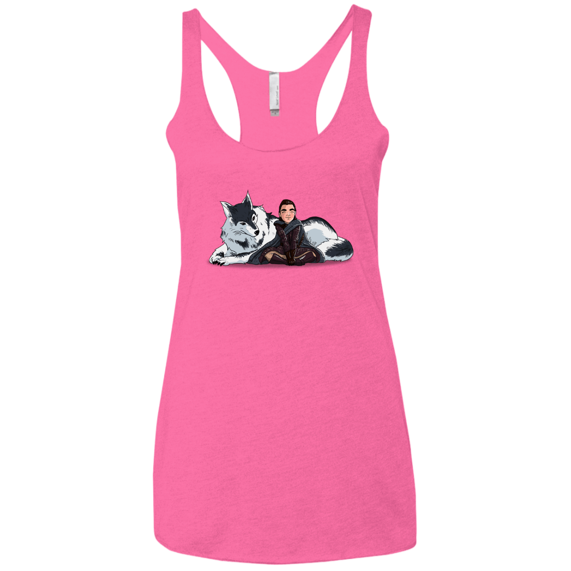 T-Shirts Vintage Pink / X-Small Arya and Nymeria Women's Triblend Racerback Tank
