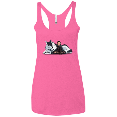 T-Shirts Vintage Pink / X-Small Arya and Nymeria Women's Triblend Racerback Tank