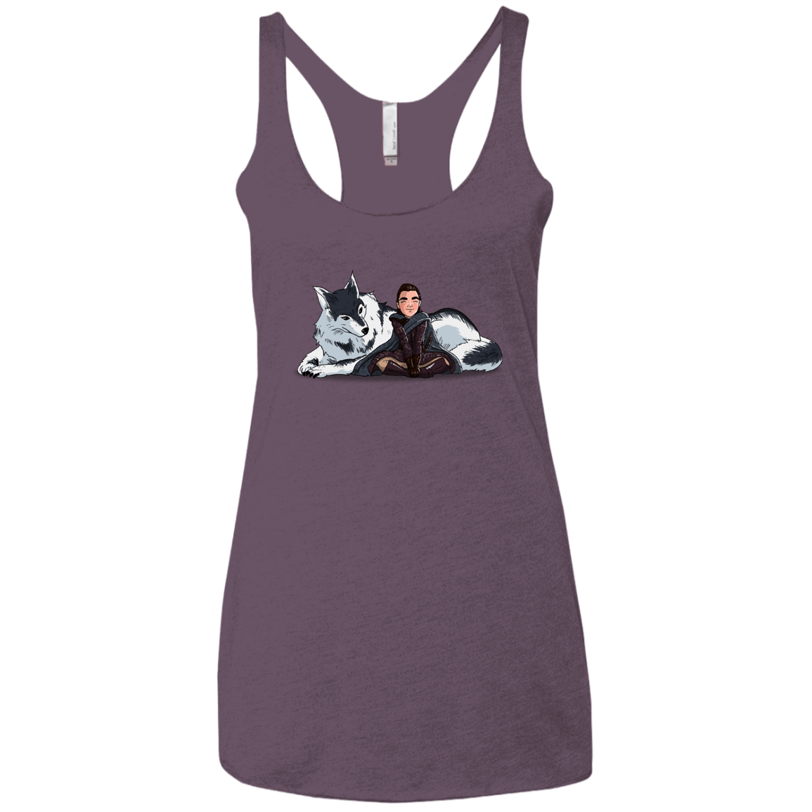 T-Shirts Vintage Purple / X-Small Arya and Nymeria Women's Triblend Racerback Tank