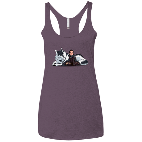 T-Shirts Vintage Purple / X-Small Arya and Nymeria Women's Triblend Racerback Tank