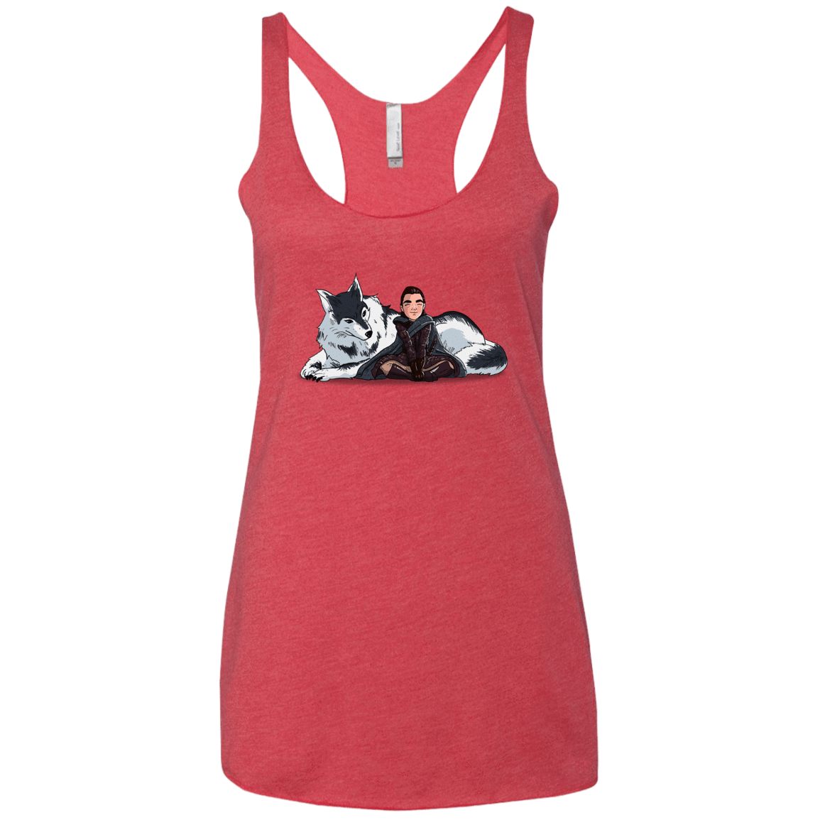 T-Shirts Vintage Red / X-Small Arya and Nymeria Women's Triblend Racerback Tank
