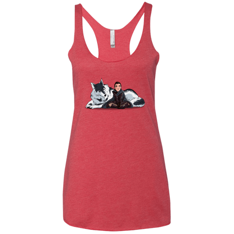 T-Shirts Vintage Red / X-Small Arya and Nymeria Women's Triblend Racerback Tank