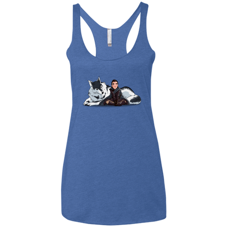 T-Shirts Vintage Royal / X-Small Arya and Nymeria Women's Triblend Racerback Tank