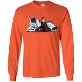 T-Shirts Orange / YS Arya and Nymeria Youth Long Sleeve T-Shirt