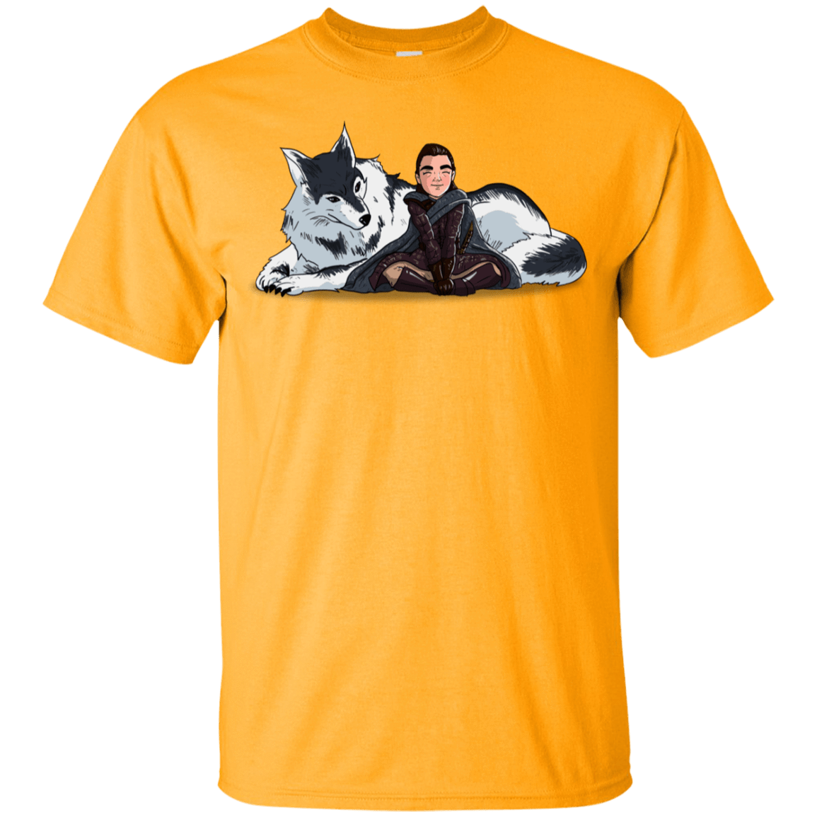 T-Shirts Gold / YXS Arya and Nymeria Youth T-Shirt