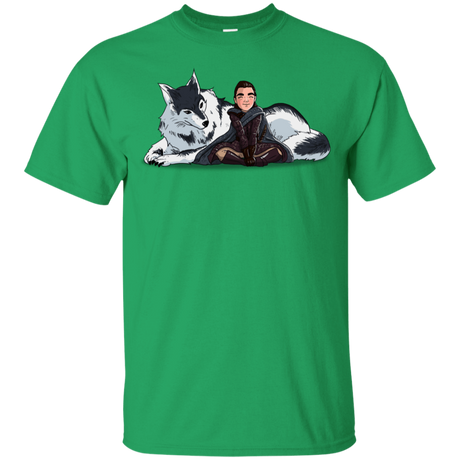 T-Shirts Irish Green / YXS Arya and Nymeria Youth T-Shirt