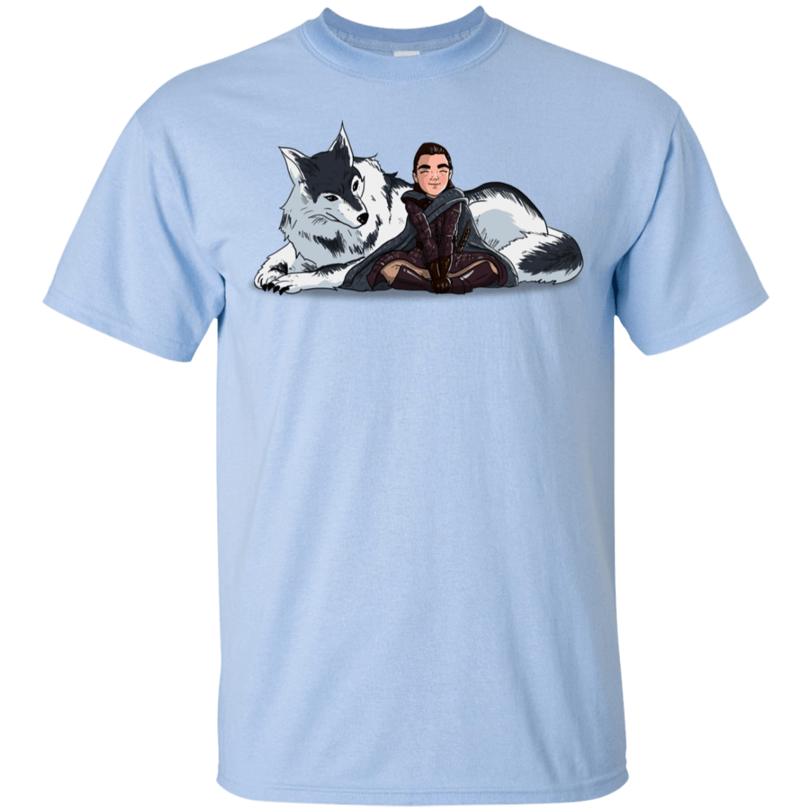 T-Shirts Light Blue / YXS Arya and Nymeria Youth T-Shirt