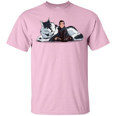 T-Shirts Light Pink / YXS Arya and Nymeria Youth T-Shirt