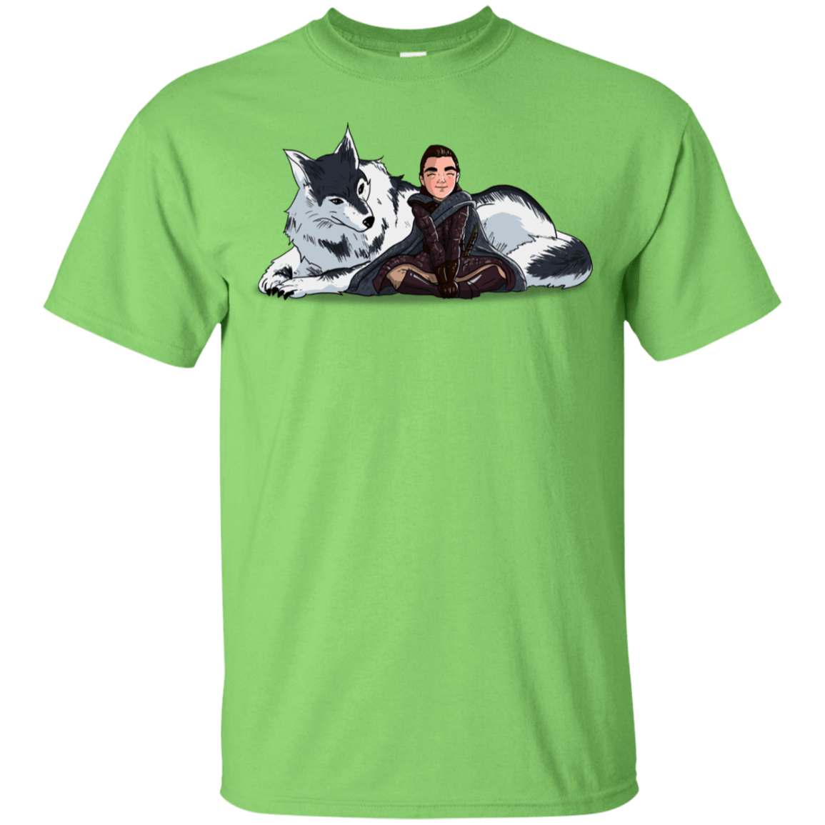 T-Shirts Lime / YXS Arya and Nymeria Youth T-Shirt