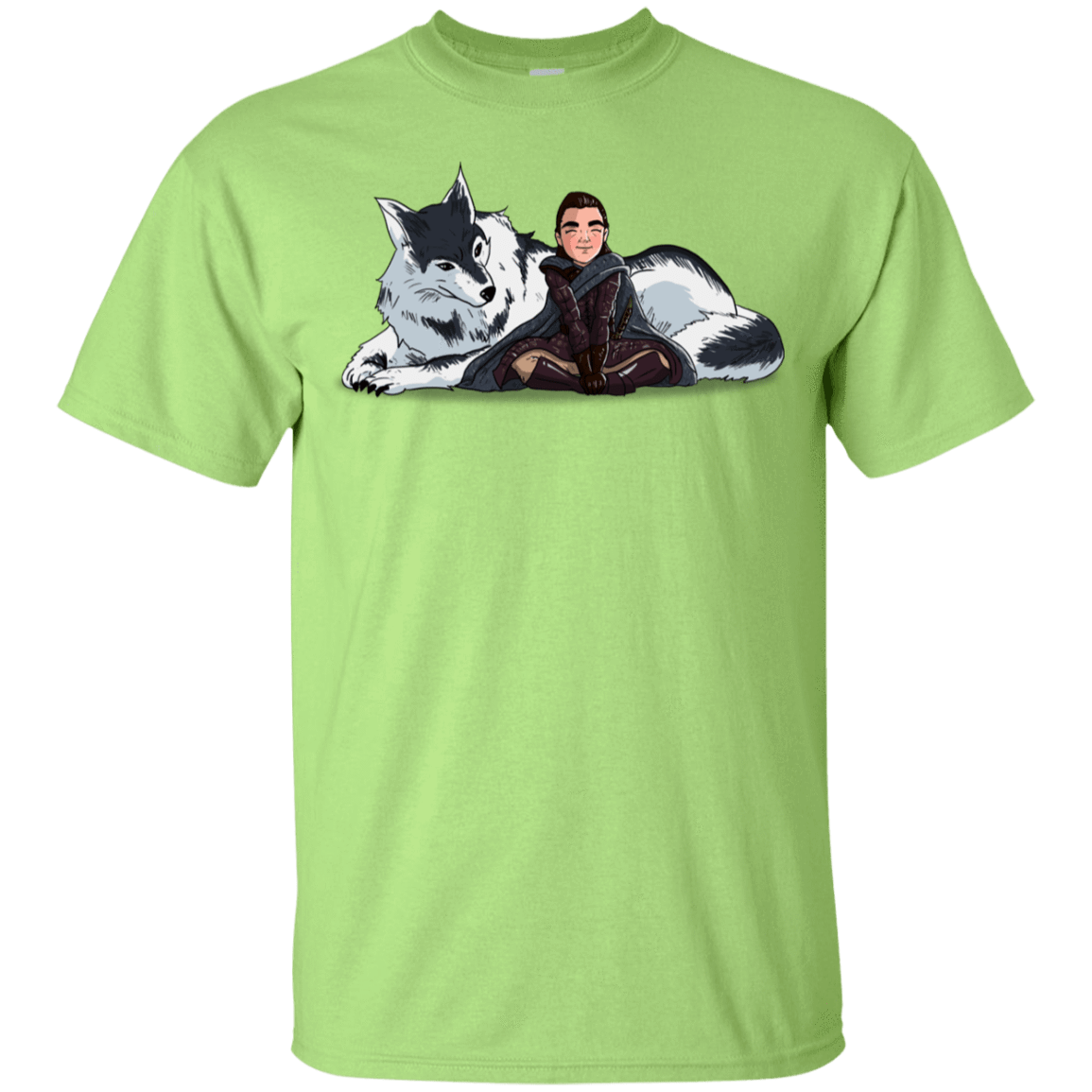 T-Shirts Mint Green / YXS Arya and Nymeria Youth T-Shirt